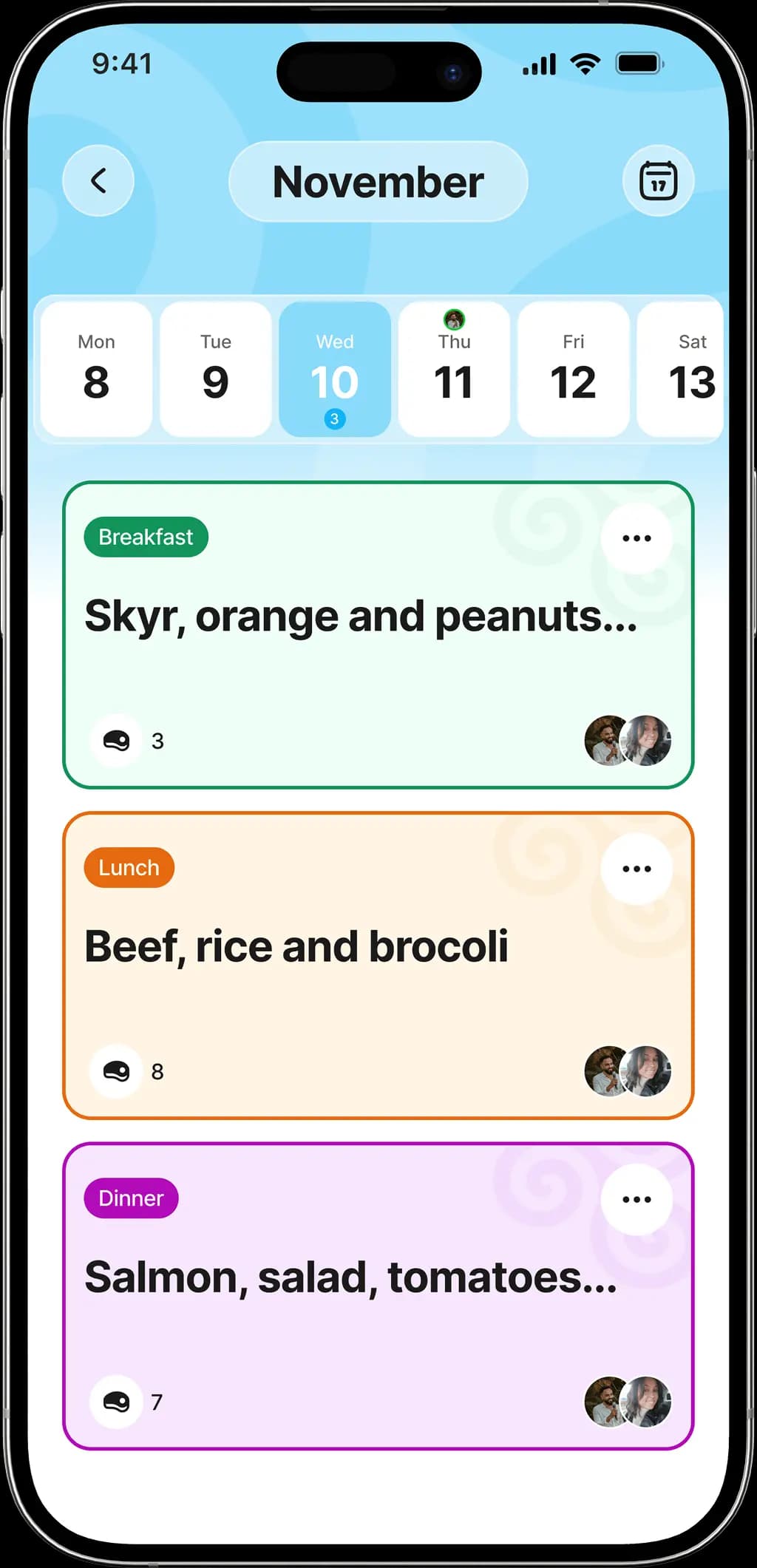 group planning iphone mockup