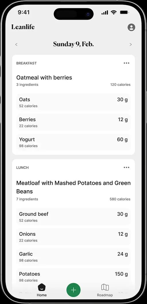 leanlife mobile app screenshot 1
