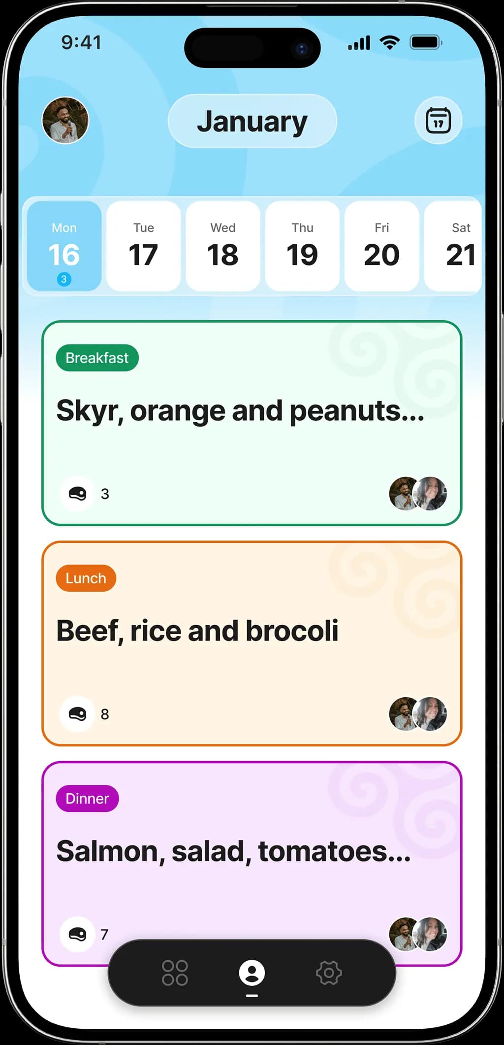 profile iphone mockup